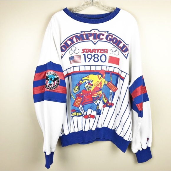 STARTER Other - 1980 Miracle On Ice USA STARTER Crewneck *rare*